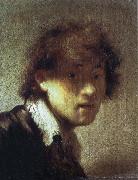 REMBRANDT Harmenszoon van Rijn Self-Portrait as a Young Man oil on canvas